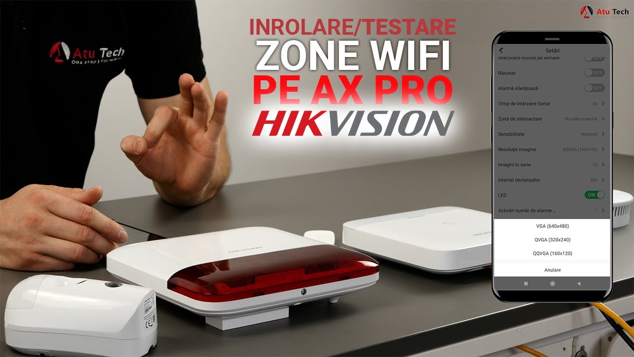 Cum se INROLEAZA ZONELE WIRELESS PE KITUL DE ALARMA WIFI CU GSM AX PRO HIKVISION TRI-X