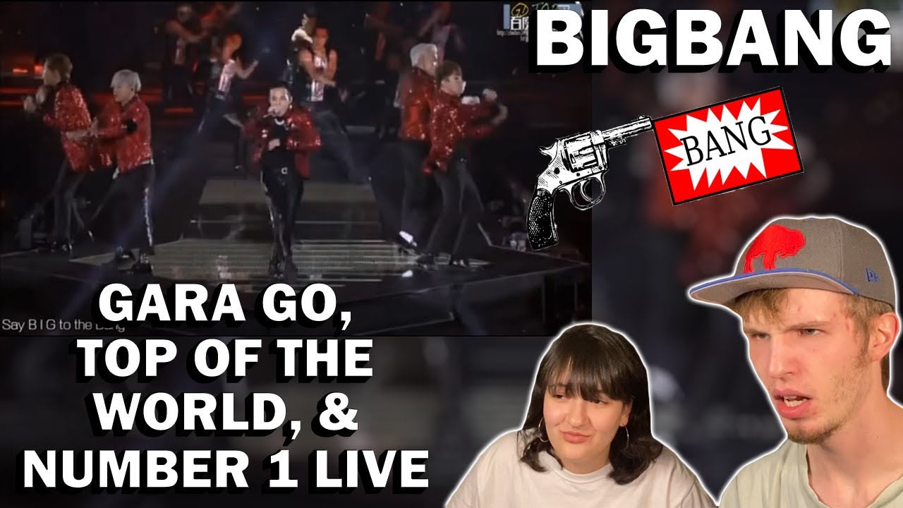 BIGBANG - GARA GARA GO, TOP OF THE WORLD, & NUMBER 1 LIVE 2014 (РЕАКЦИЯ ПАР!) | WOOOOOOOOOO