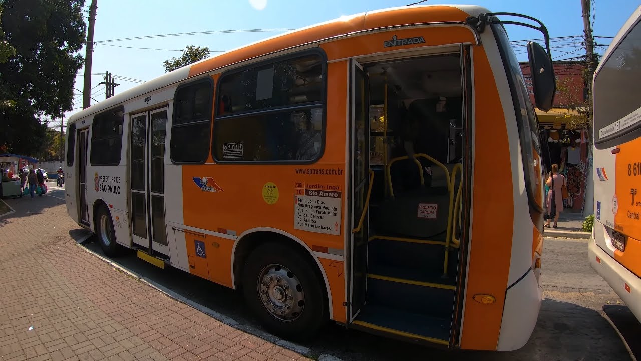 A Bordo do MIDI-ÔNIBUS da Alfa Rodobus l na L736I/10 Jardim Inga / Sto.Amaro