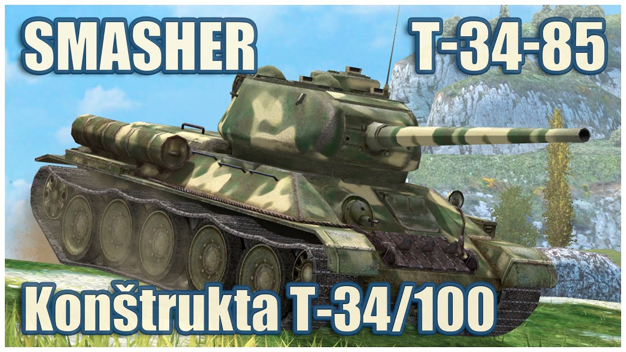 Крушитель, Т-34-85 & Konštrukta T-34/100 • WoT Blitz Gameplay