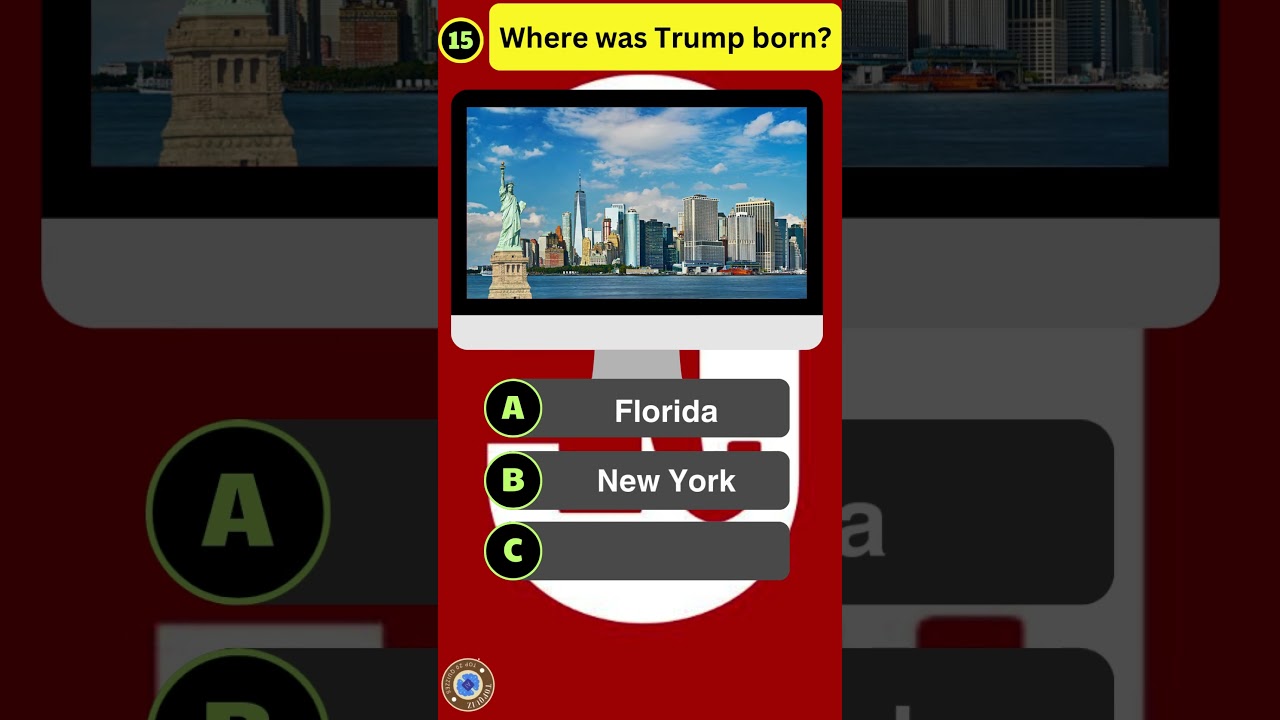 Where Was Donald Trump Born? 🗺️🏙️ #worldquiz