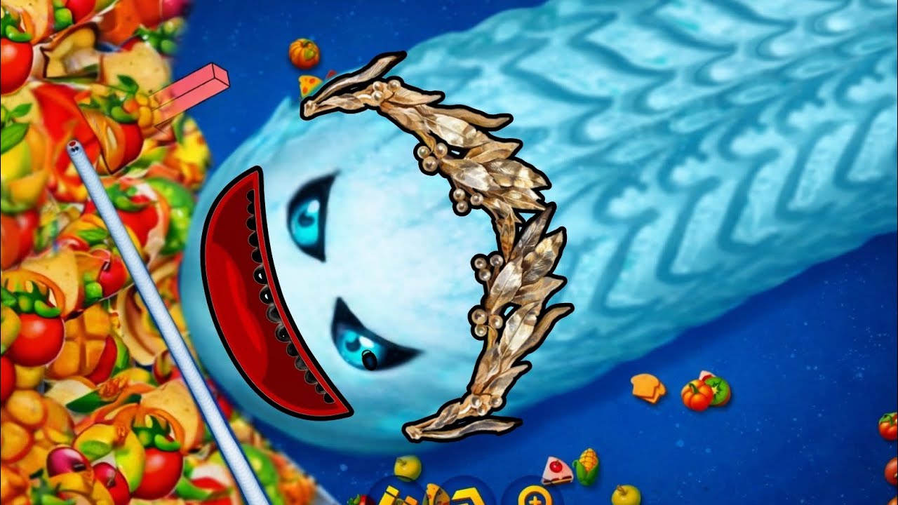 🐛 Wormzone best gameplay world's biggest worm #games #wormszone #gaming #like #funny #snake #games 