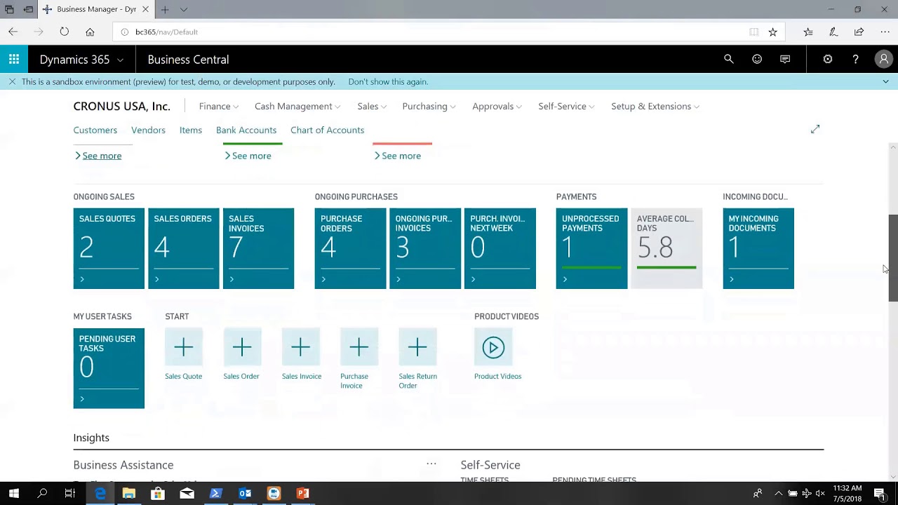 Microsoft Dynamics 365 Business Central