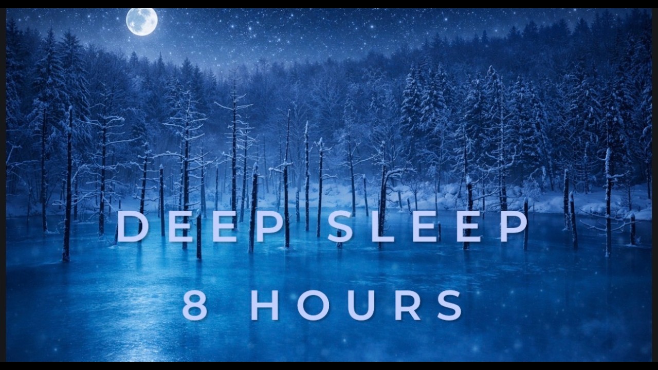 青い月の静寂湖｜深い眠りへ導く8時間アンビエントBGM