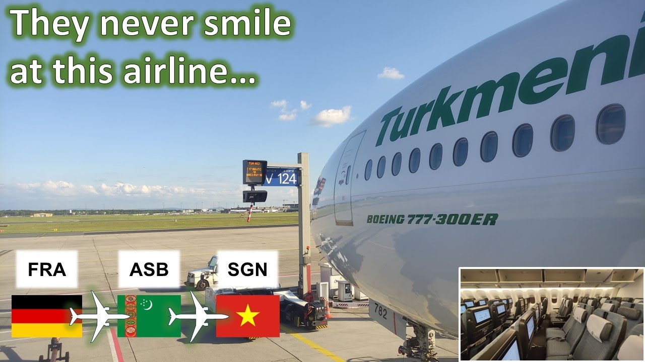 14 hours onboard the World's STRANGEST Airline... | Flying Turkmenistan Airlines to Vietnam!