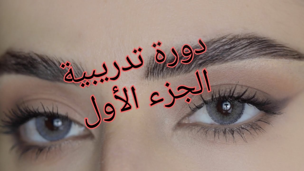 دورة تدريبة لتعليم المكياج 🎨 الجزء الأول رسم الحواجب بطريقة المابكروبليدينغ