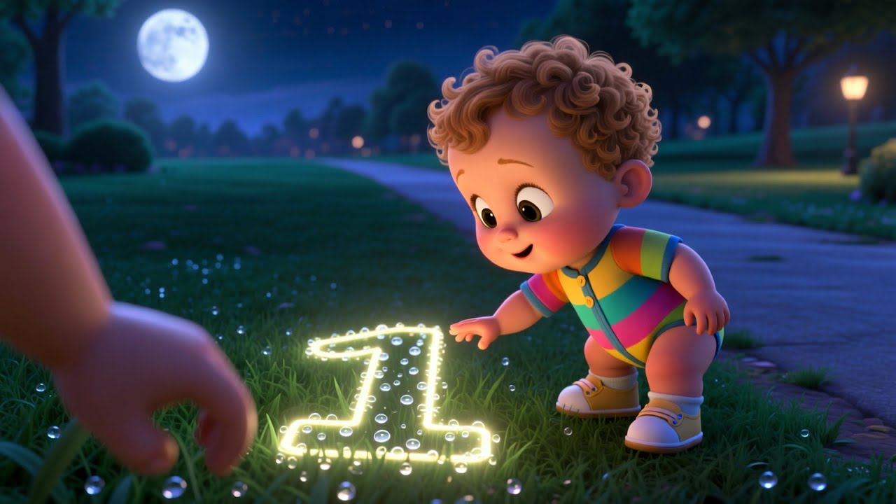 Night Park Story 123! 🌙📖🔢 | Fun Counting Song for Kids | Magical Bedtime Learning Rhyme