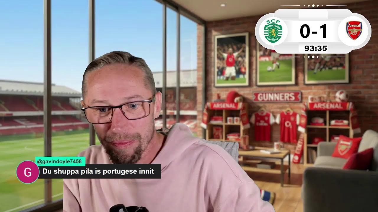 SPORTING LISBON VS ARSENAL LIVE CHAMPIONS LEAGUE WATCHALONG