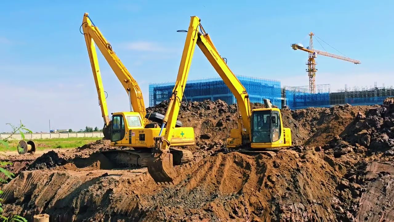 TỔNG HỢP NHỮNG MÁY XÚC TRIỆU VIEWS HAY NHẤT, ĐẸP NHẤT LÀM VIỆC TRONG CÔNG TRƯỜNG HỮU KHOAI TV