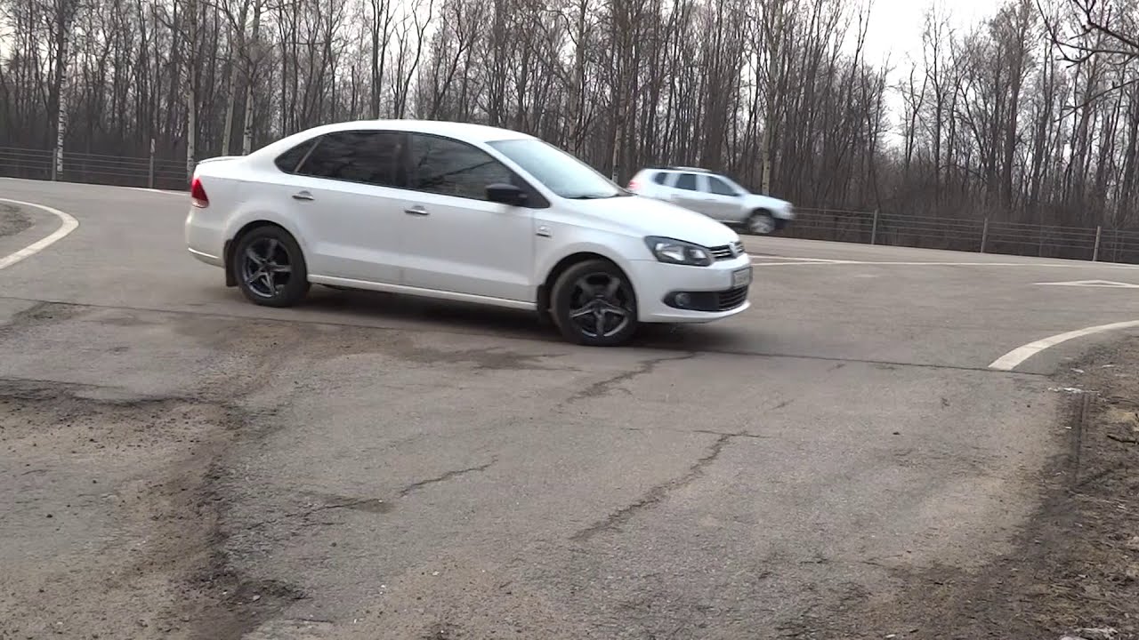 Установка лип-спойлера на VW Polo sedan