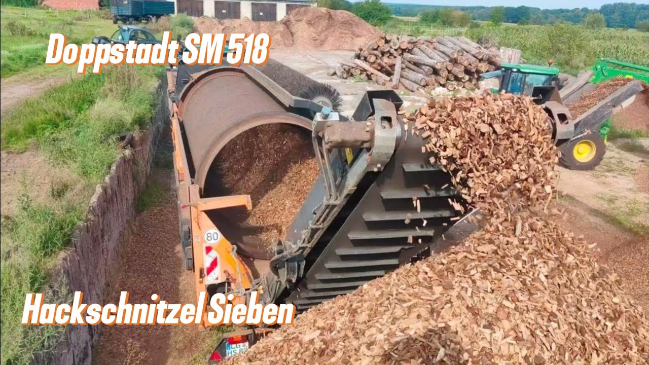 Hackschnitzel Sieben mit Doppstadt SM 518