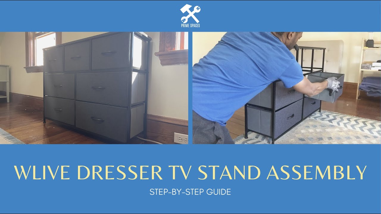 WLIVE Dresser TV Stand Assembly (aka YitaHome 7-Drawer Storage Chest)