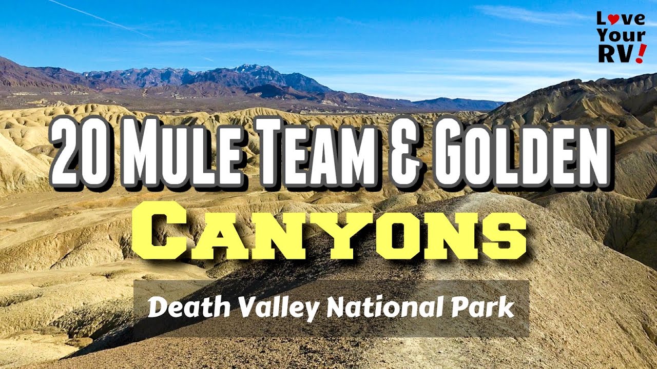 20 Mule Team & Golden Canyons -  Death Valley NP (Dec 2019 Visit - Part 7)