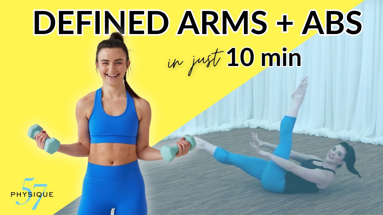 Defined Arms + Abs in 10 minutes / No Equipment #abs