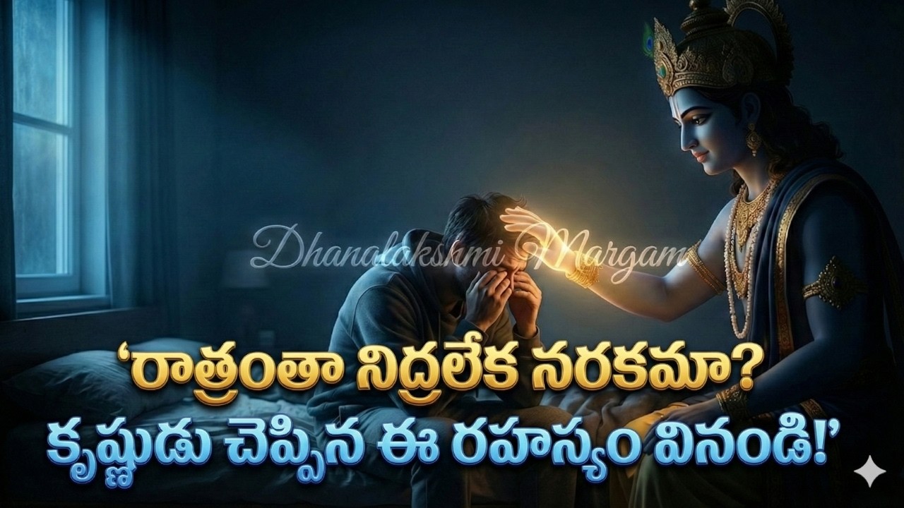 నిద్ర పట్టడం లేదా? కృష్ణుడి ఉపాయం! || Stop Overthinking & Sleep Better - Bhagavad Gita Secrets