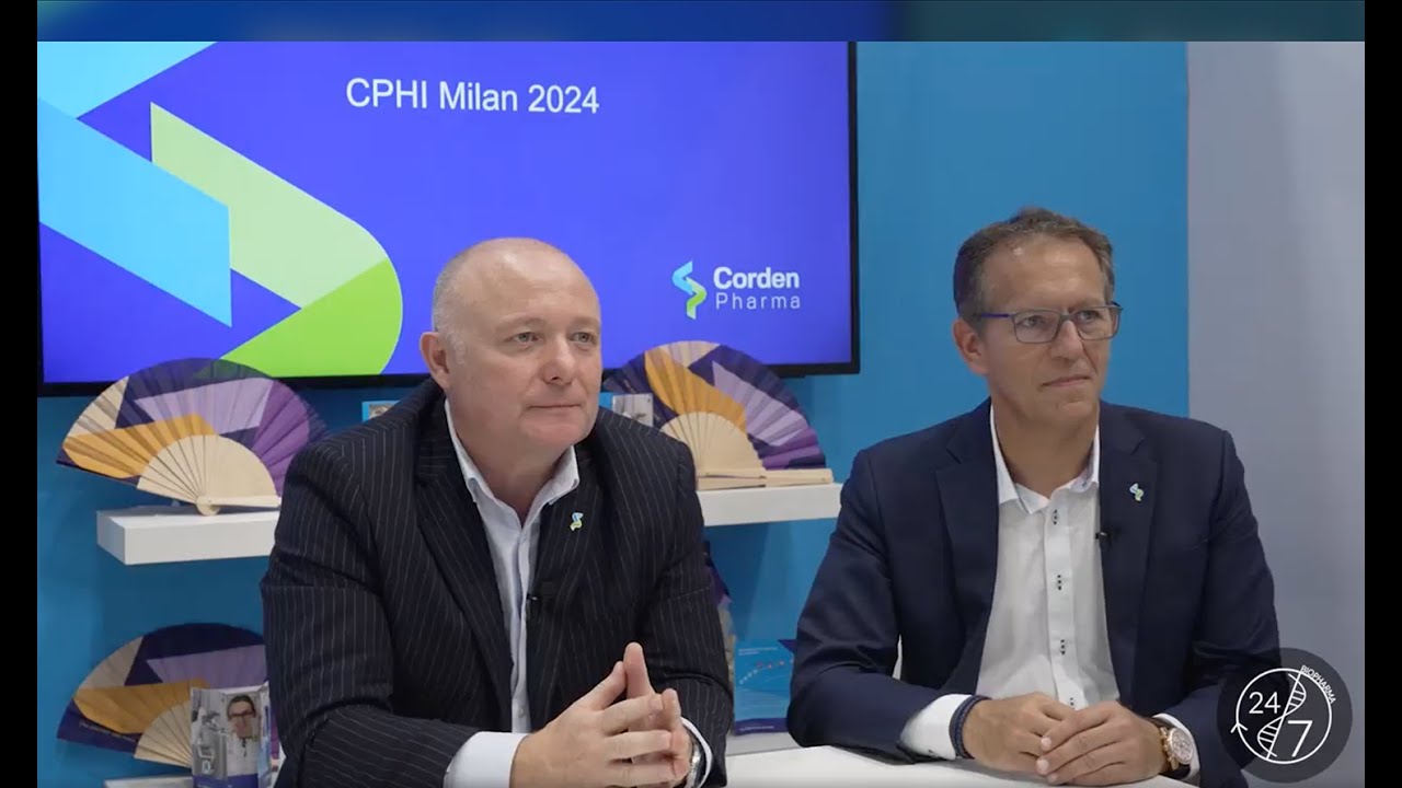 CPHI MILAN 2024 Matthieu Giraud, PhD & John Cameron PhD from Corden Pharma