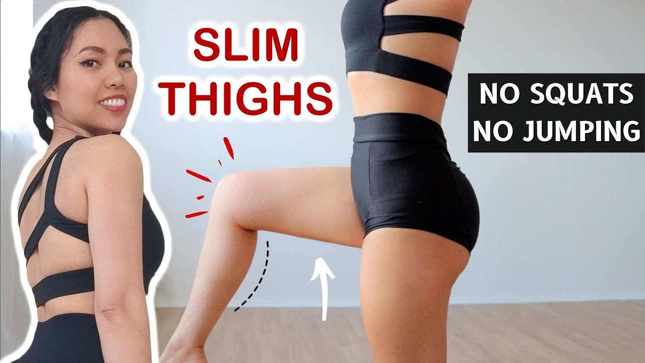 DAY 13 TONED SLIMMER THIGHS, burn cellulite, no jumping! 30 Day full body fat burn & sculpt Series 1