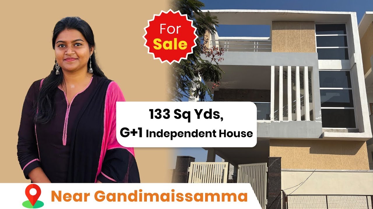 133 Sq Yds G+1 Independent House for Sale Near Gandimaisamma | West Facing | Call 📞7981459835