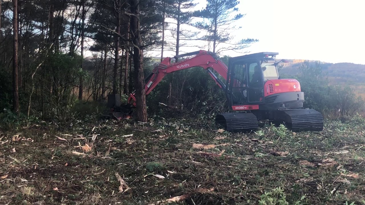 kuobota bogmaster ultra low ground pressure forestry mulching