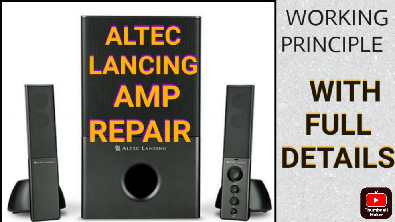 ALTEC LANSING AMP REPARING 🤠with their working principle