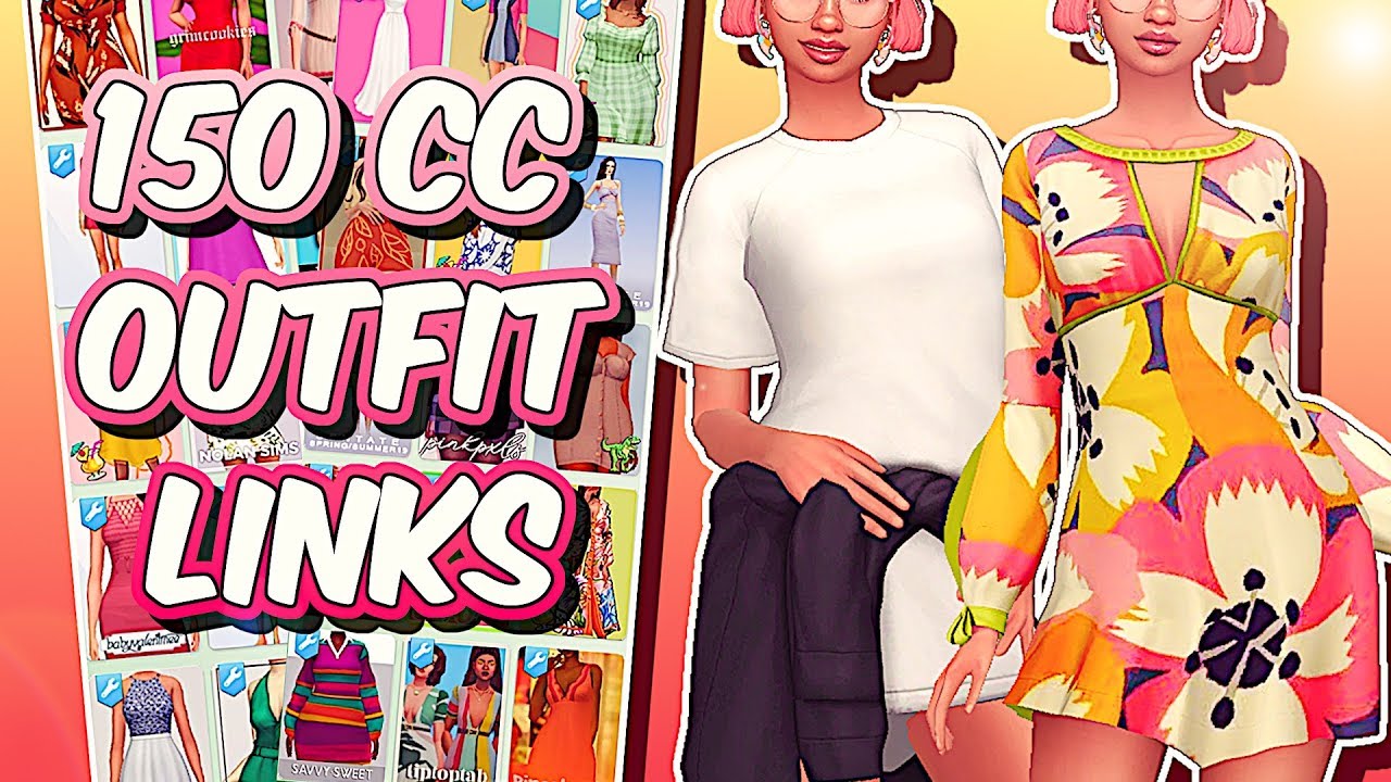 The Sims 4 | MAXIS MATCH OUTFITS & DRESSES | Custom Content Showcase + Links