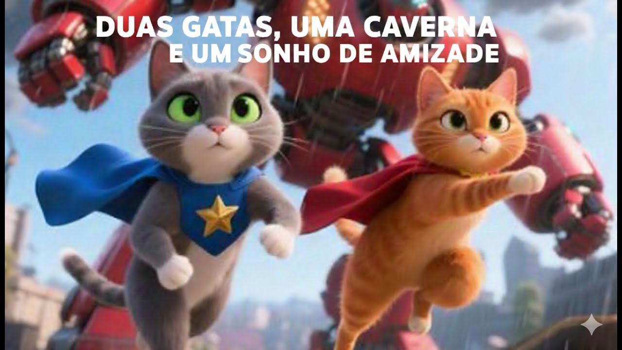 Duas gatas, uma caverna e um sonho de amizade