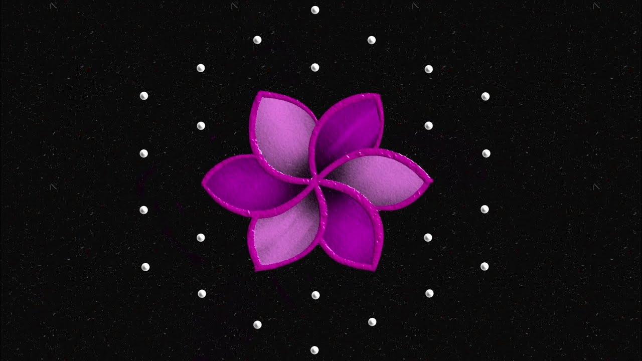 Simple Diya Rangoli with 7-4 dots 🪔| Margazhi madham vilakku kolam| Easy dots kolam |Deepam muggulu