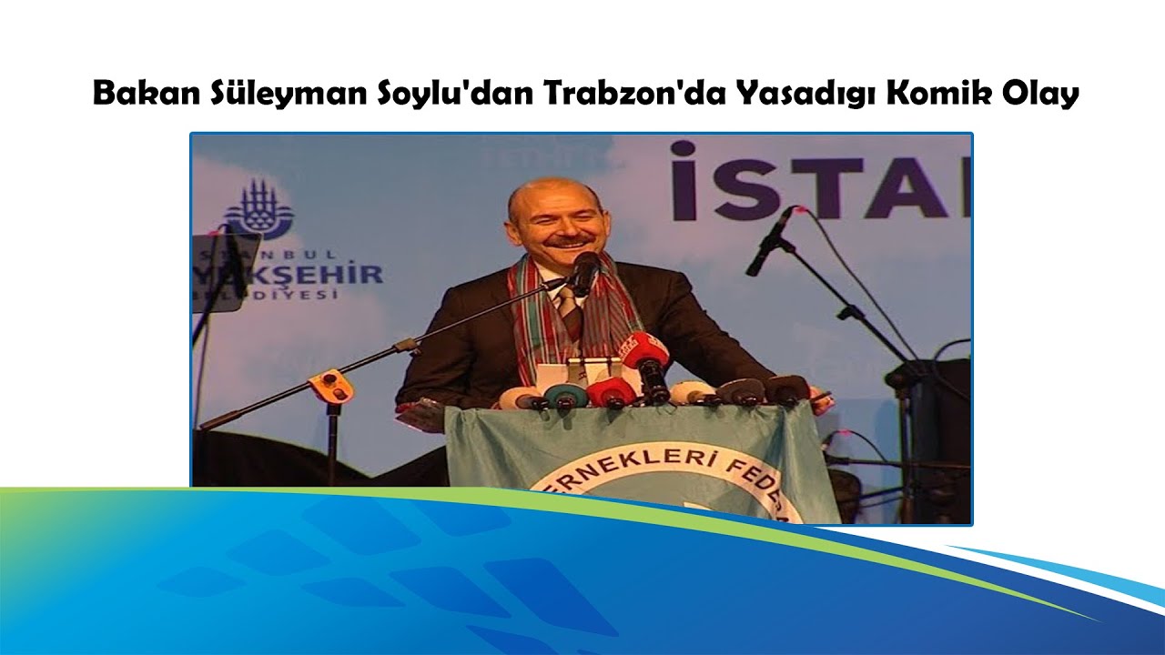 Bakan S&uuml;leyman Soylu'dan Trabzon'da Yaşadığı Komik Olay