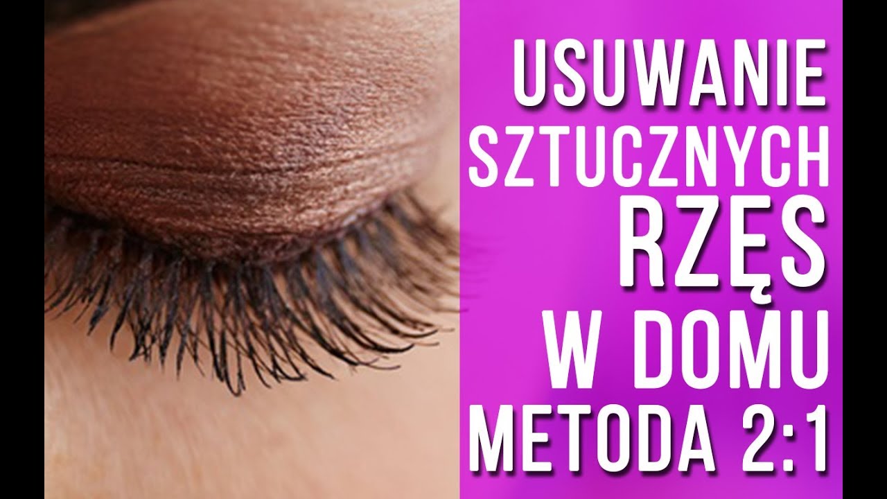 Usuwanie rzęs w domu metoda 2:1 | REMOVING MY LASH EXTENSIONS  2:1