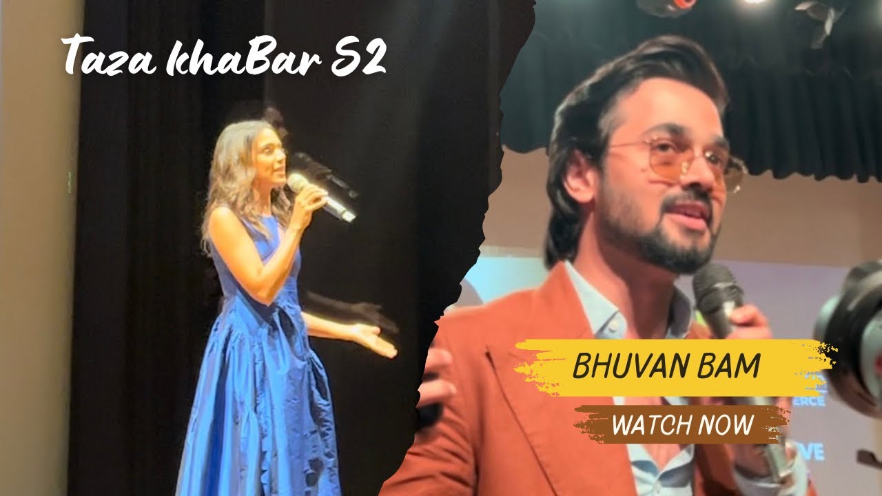 Taza khabar S2 Trailor Launch at SRCC ..|| Bhuvan Bam with Cast Live 🔥🔥