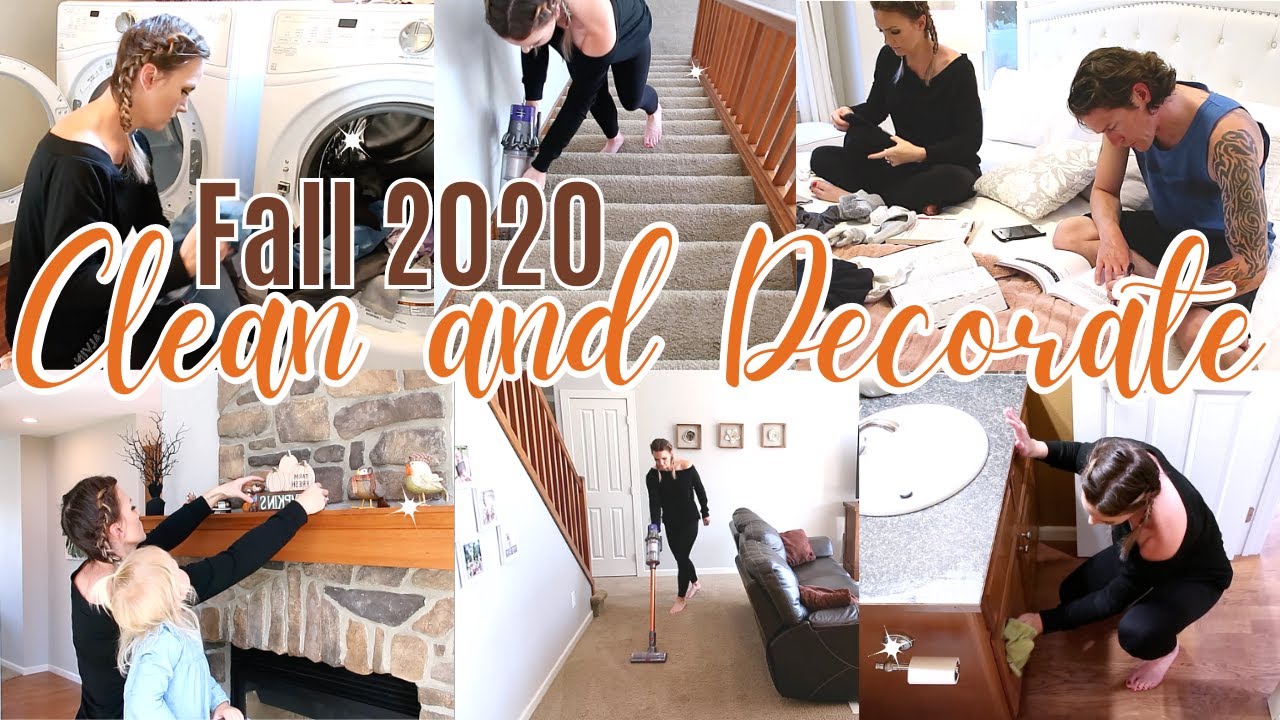 CLEAN AND DECORATE WITH ME FALL 2020 | Amanda Sandefur