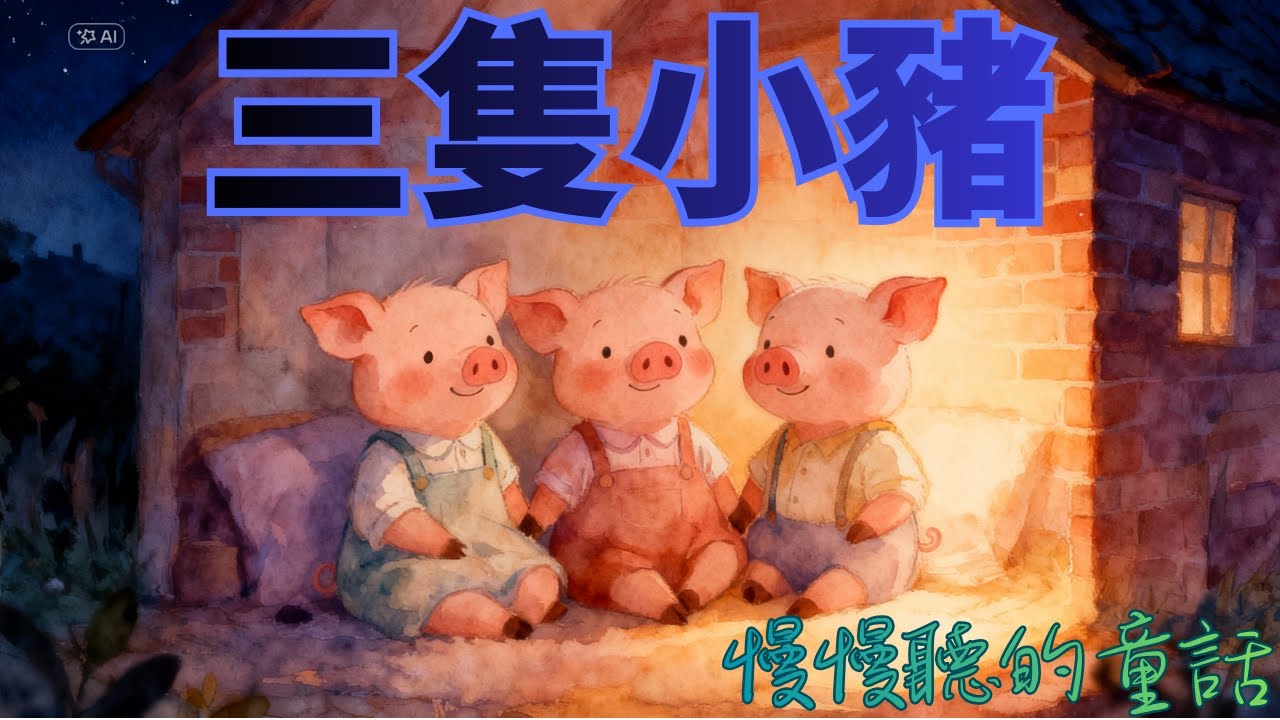 慢慢聽的童話| 三隻小豬(睡前故事)