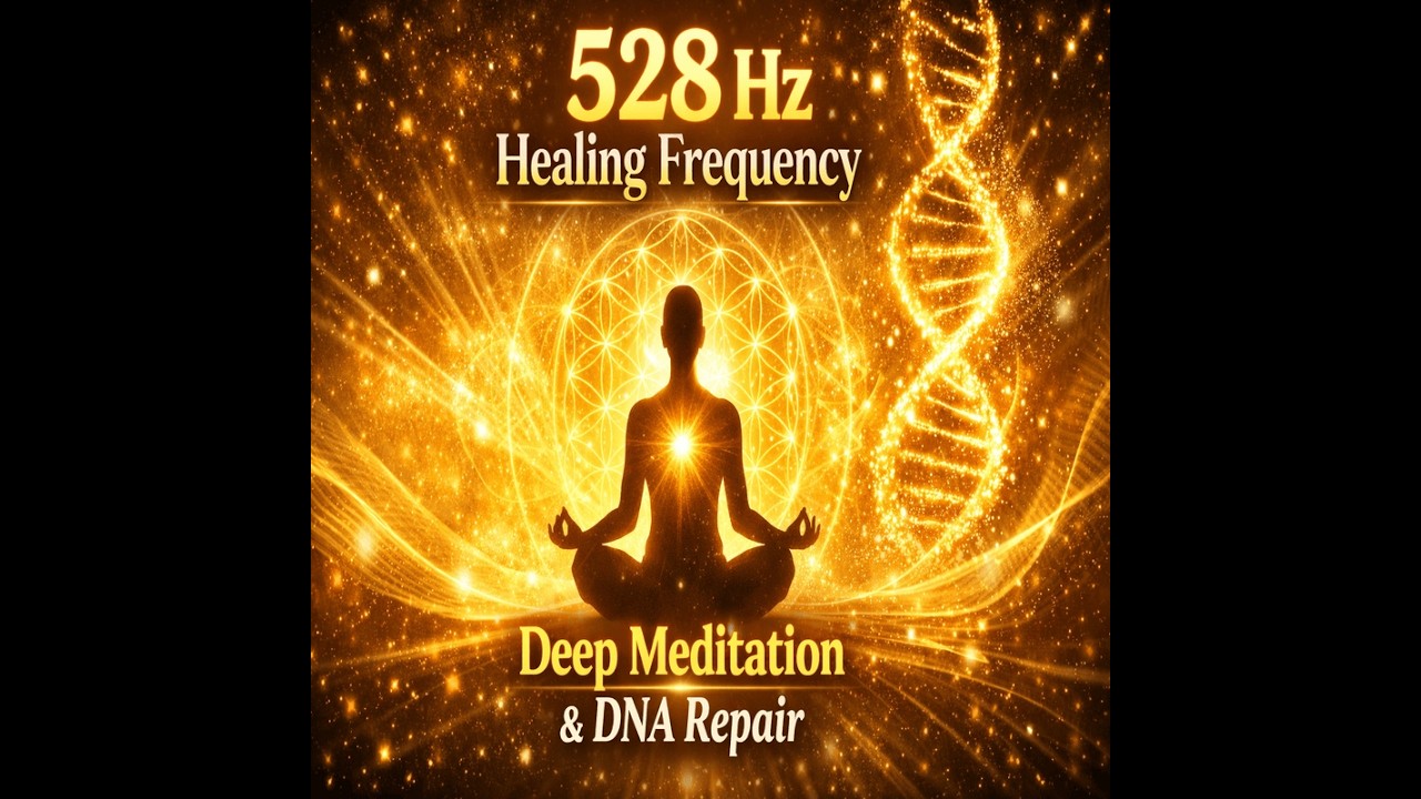 528 Hz Miracle Frequency Only | Deep Healing Meditation | DNA Repair, Positive Energy | Black Screen