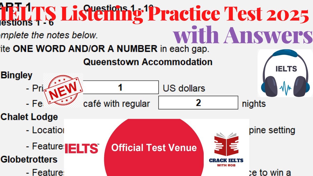 IELTS Listening Actual Test 2025 with Answers | 27.03.2025