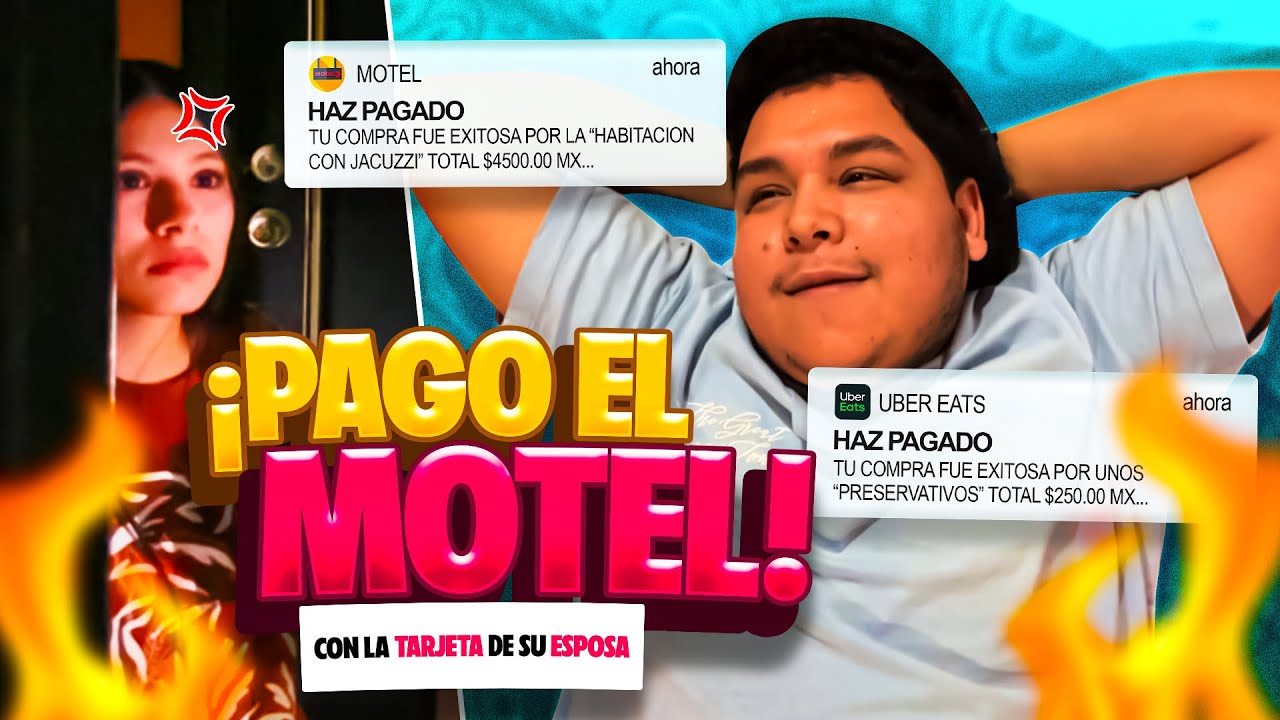 PAGO EL M0TEL CON LA TARJETA DE MI ESPOSA🔥|*Se puso Belica*