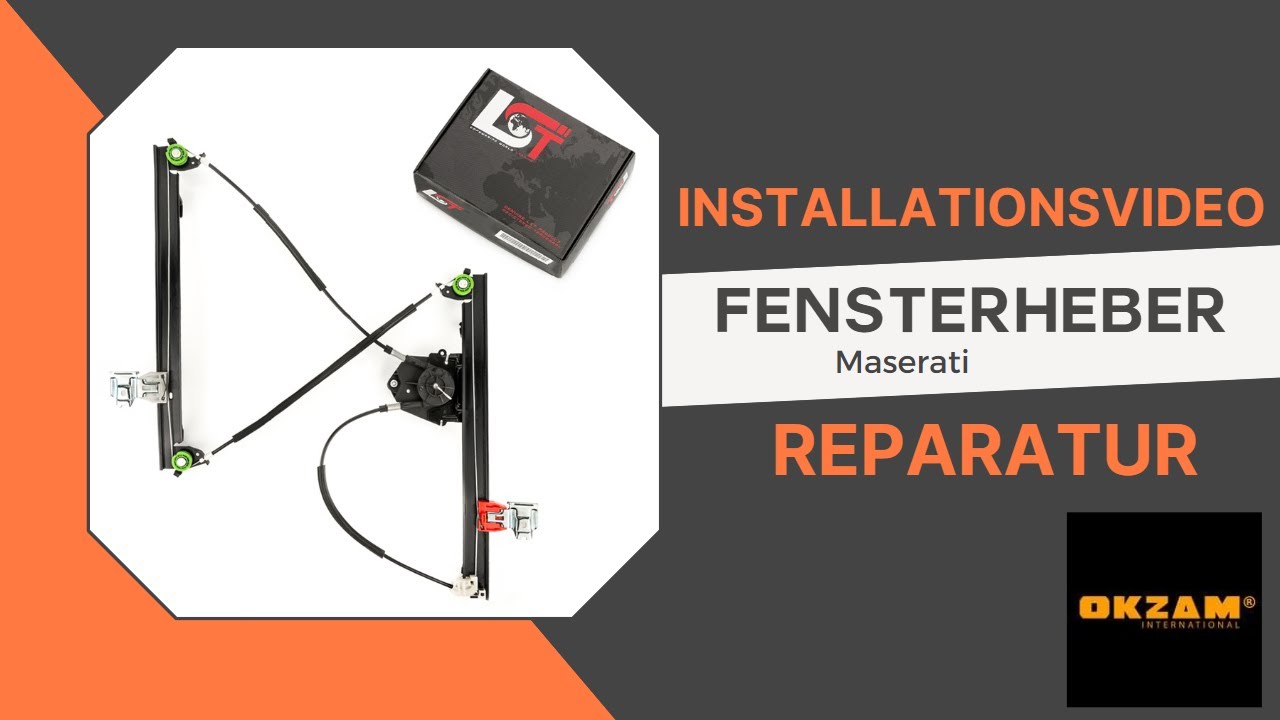 Maserati Zusammenbau Fensterheber vorne hinten