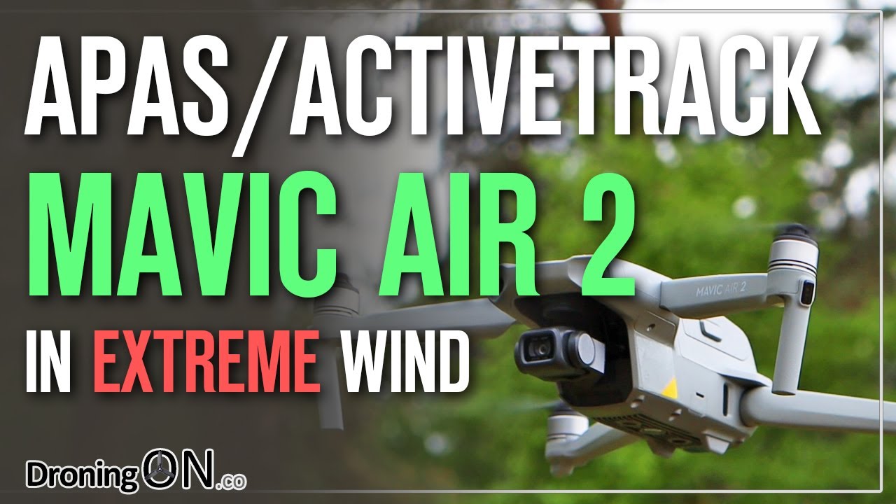 DJI Mavic Air 2 Review - ActiveTrack 3.0 (APAS) Test In EXTREME Wind