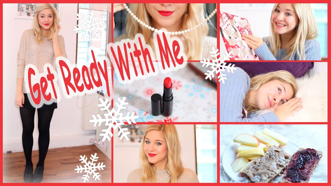 Mein Weihnachtsmorgen + Outfit, Makeup und Haare für Weihnachten/ Feiertage