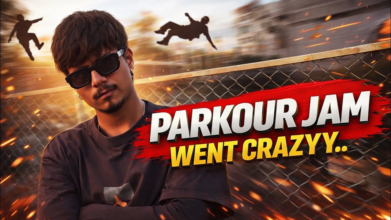 “Pune Parkour Jam Was INSANE 🤯 | First Time & I’m Addicted!” VLOG 48 😎
