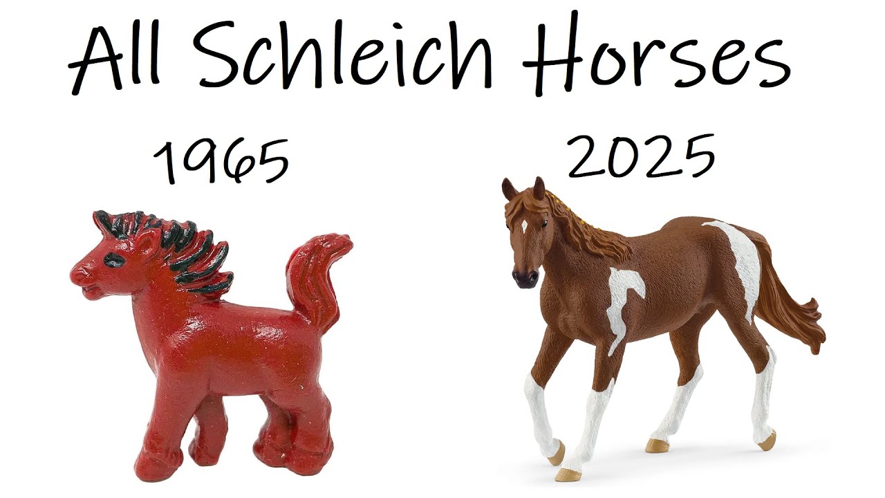 Evolution of Schleich Horses (1965-2025)