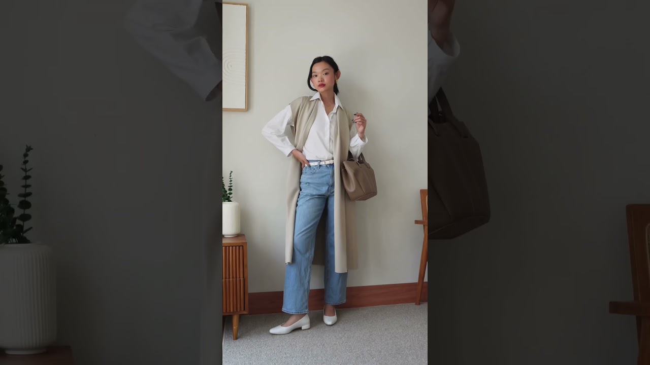 3 ways to style long vest | modest outfit inspiration
