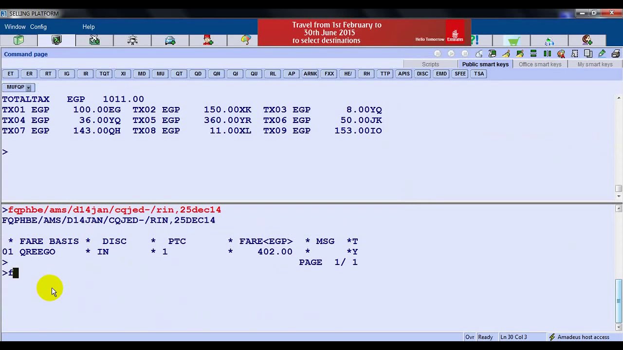 Refund Amadeus with used segment