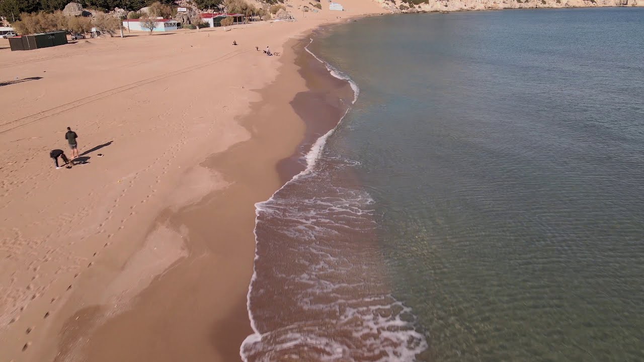 Tsampika Monastery and Beach  Rhodes Island Greece 4K (winter edition)