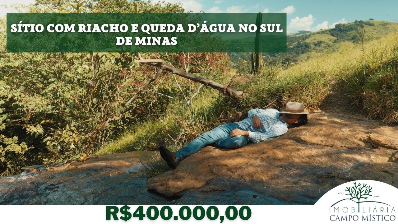 Sítio com riacho e queda d'água no sul de Minas.- VENDIDO!