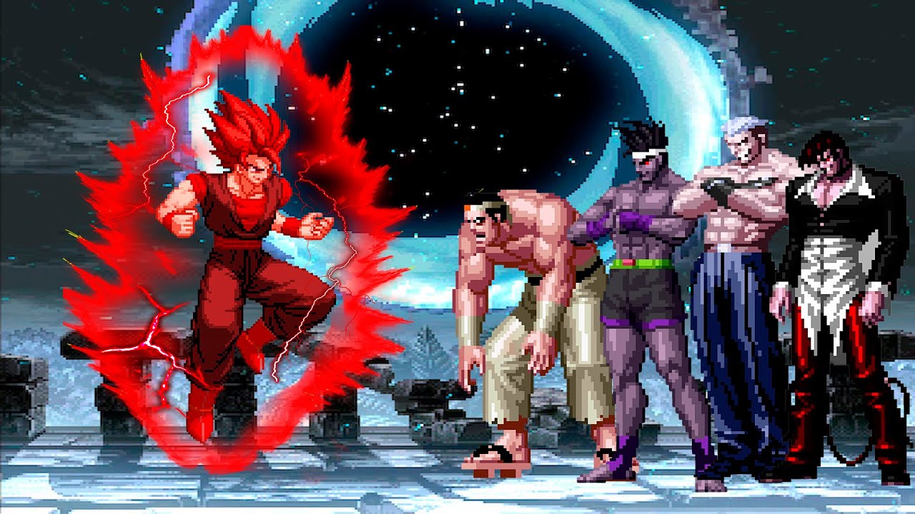 [KOF Mugen] Evil Goku vs Orochi Team