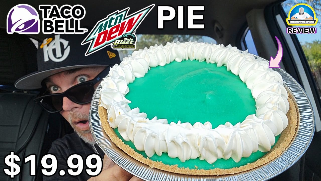 Обзор пирога Taco Bell® Mountain Dew® Baja Blast! 🌊🍋‍🟩🥧 | Пирог ограниченной серии за 19,99 $ | t...