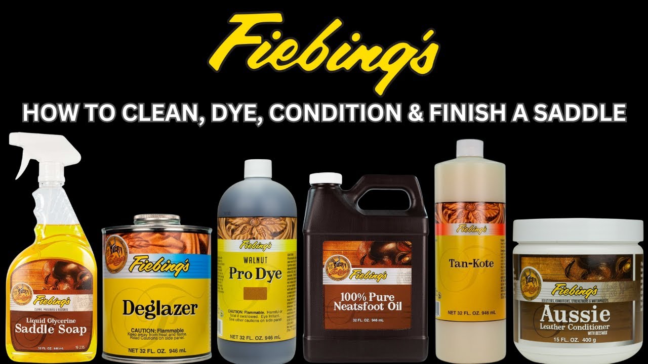 HOW TO CLEAN, DYE, CONDITION & FINISH A SADDLE
