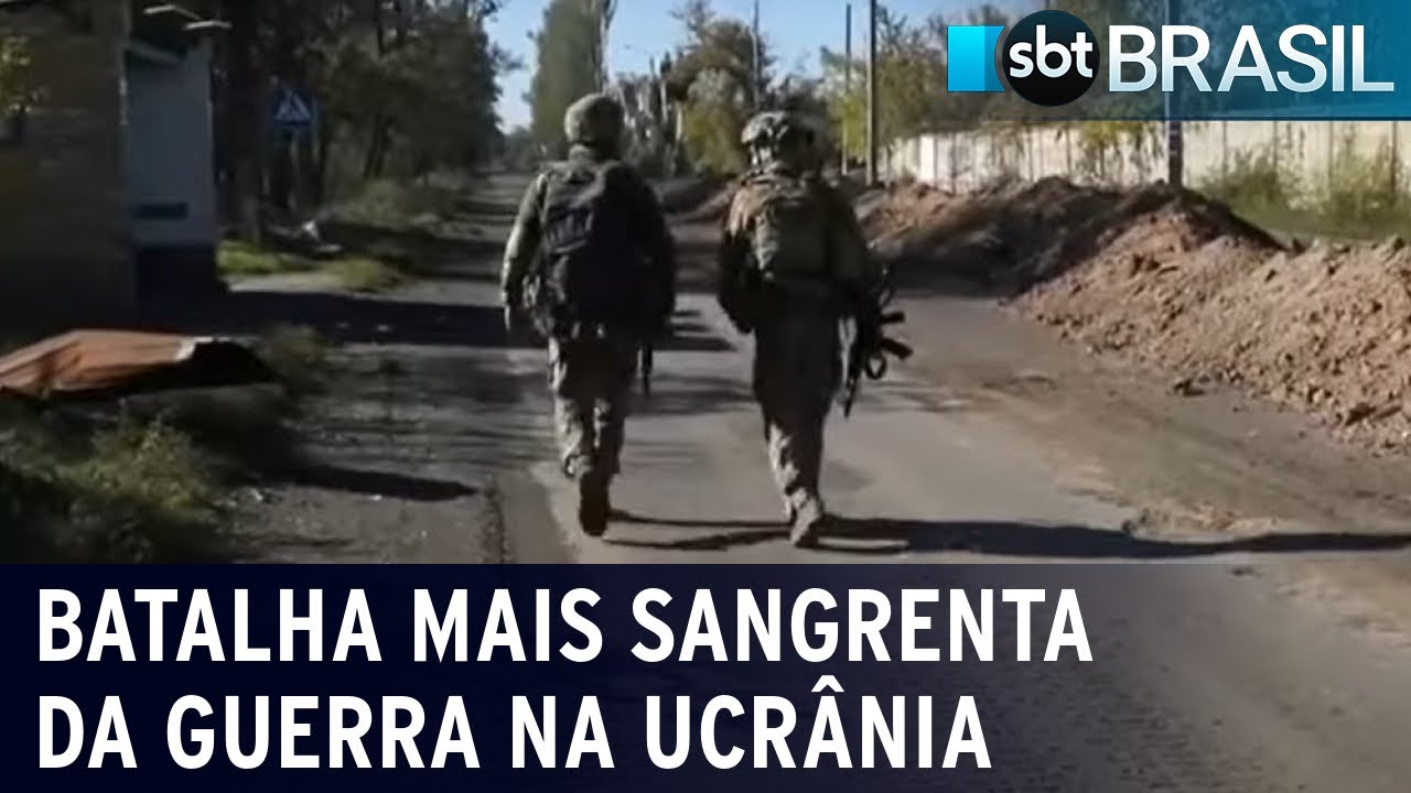 Rússia e Ucrânia enfrentam batalha mais sangrenta desde o começo da guerra | SBT Brasil (13/01/23)