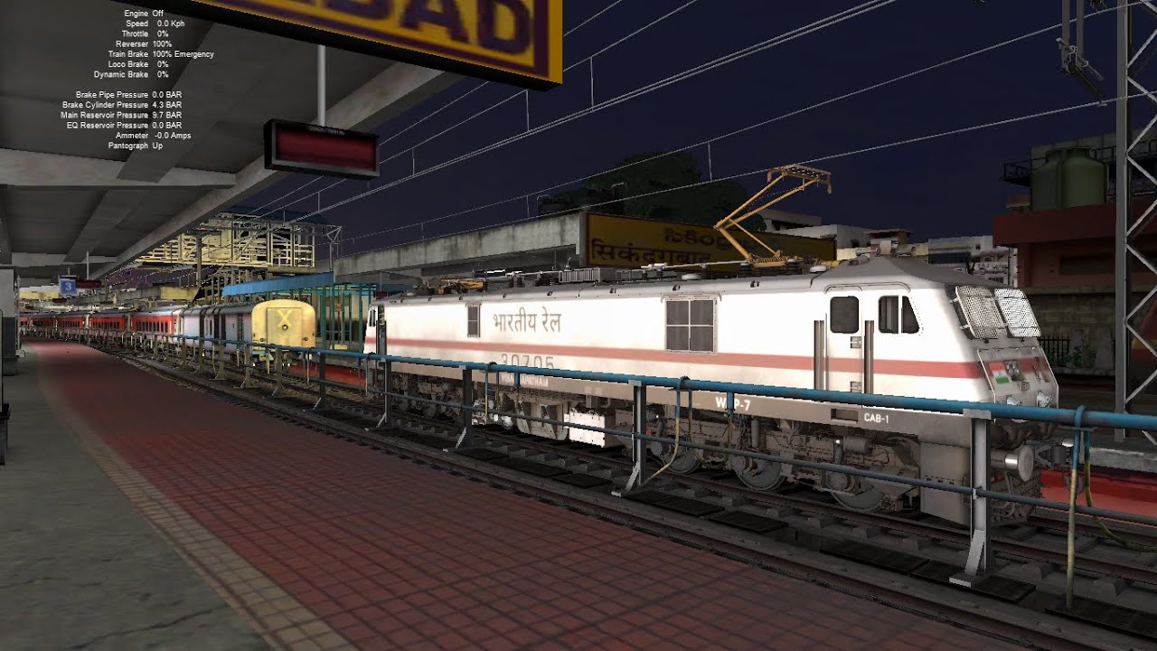 WAP7 COUPLING LHB COACHES || RAILWORKS || TRAIN SIMULATOR CLASSIC ||