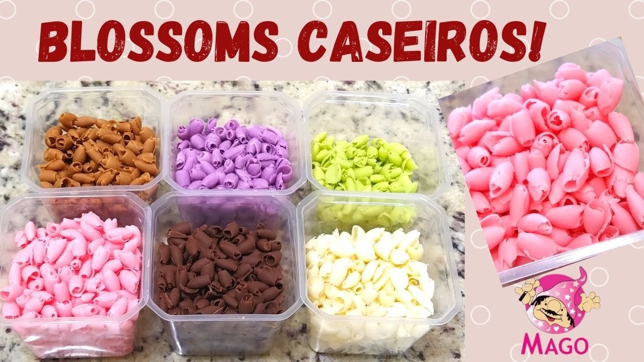 Mini Raspas de chocolate tipo Blossoms! Mais fácil que você imagina! (Aula Mago)
